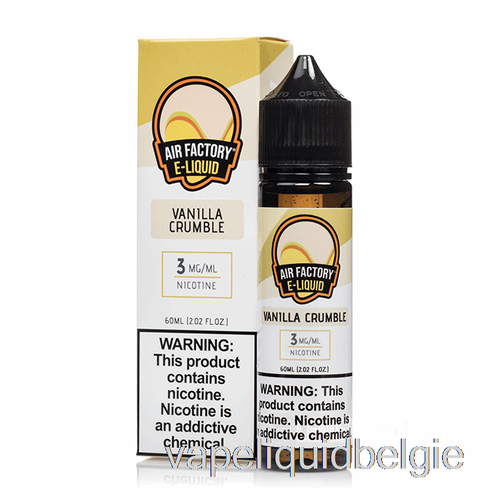 Vape Vloeibare Vanille Crumble - Luchtfabriek - 60ml 3mg